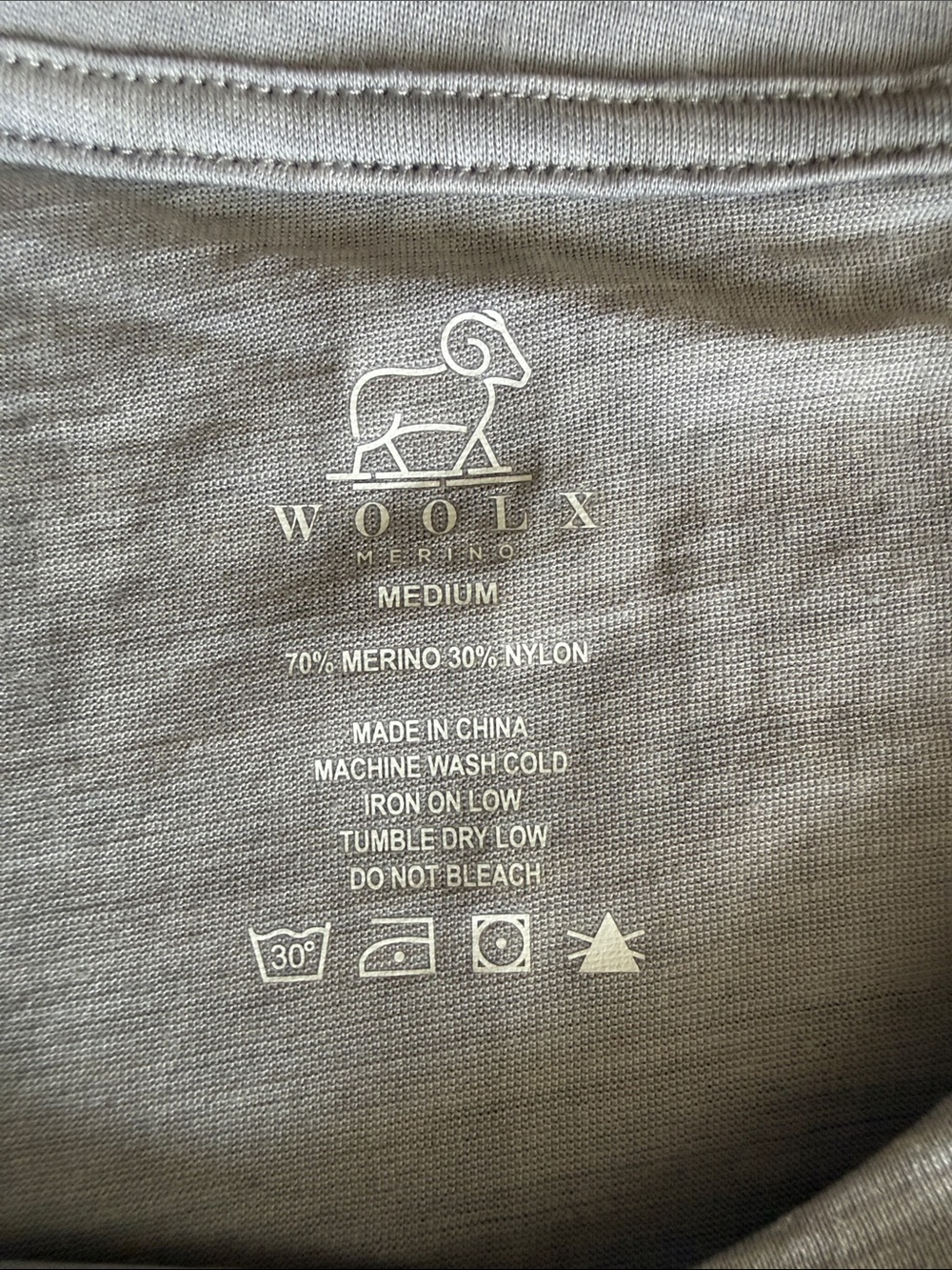 Woolx Lounge/Sleepwear Set, Medium, Gray - Picture 3 of 6